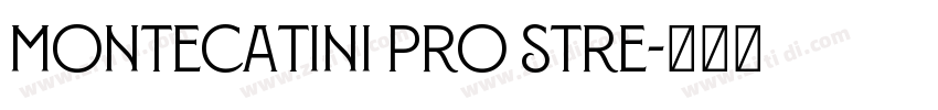 Montecatini Pro Stre字体转换